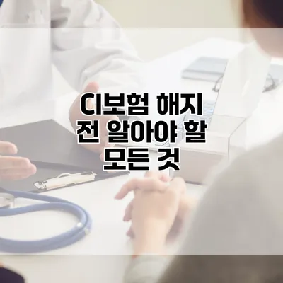 CI보험 해지 전 알아야 할 모든 것
