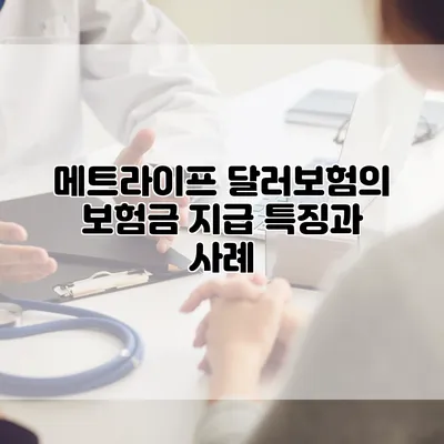 메트라이프 달러보험의 보험금 지급 특징과 사례