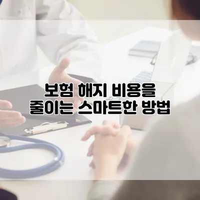 보험 해지 비용을 줄이는 스마트한 방법