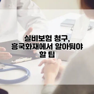 실비보험 청구, 흥국화재에서 알아둬야 할 팁