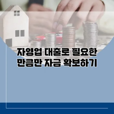 자영업 대출로 필요한 만큼만 자금 확보하기