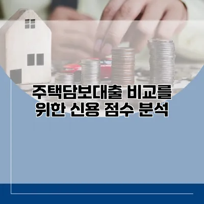 주택담보대출 비교를 위한 신용 점수 분석
