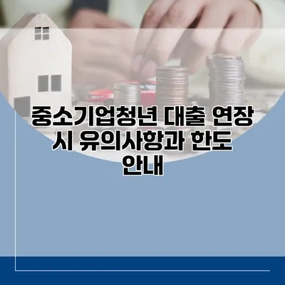 중소기업청년 대출 연장 시 유의사항과 한도 안내