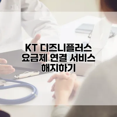 KT 디즈니플러스 요금제 연결 서비스 해지하기
