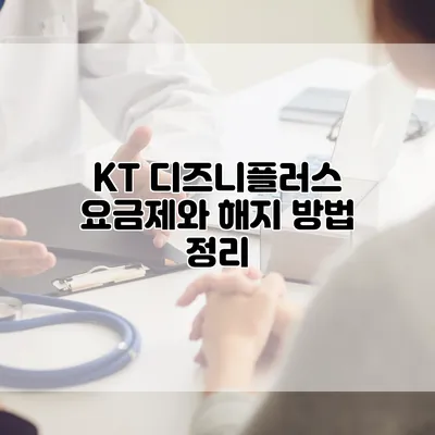 KT 디즈니플러스 요금제와 해지 방법 정리