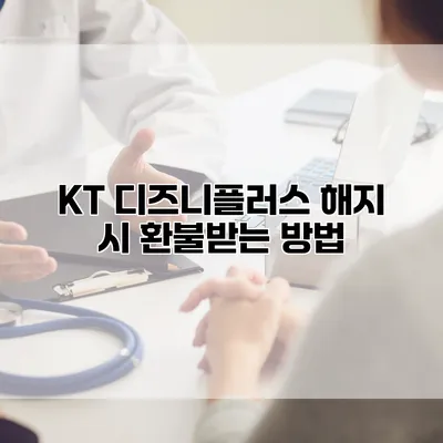 KT 디즈니플러스 해지 시 환불받는 방법