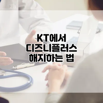 KT에서 디즈니플러스 해지하는 법
