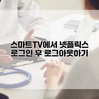 스마트TV에서 넷플릭스 로그인 후 로그아웃하기