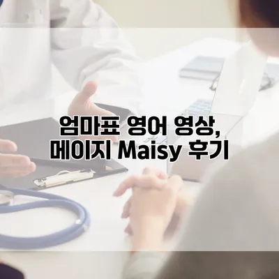 엄마표 영어 영상, 메이지 Maisy 후기