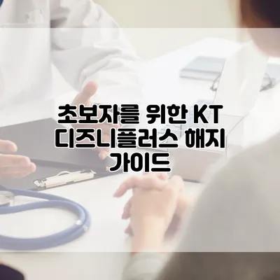 초보자를 위한 KT 디즈니플러스 해지 가이드